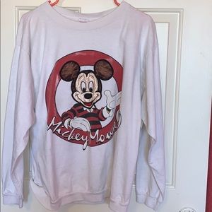 🐭 RARE DISNEY CREWNECK MICKEY MOUSE CLUB SWEATER